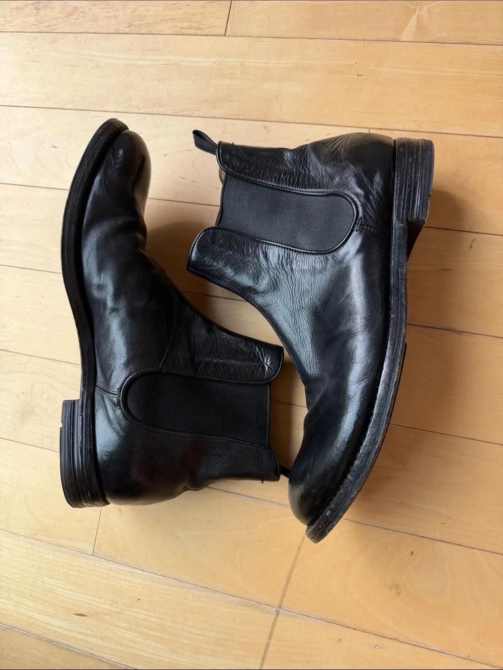 Famous Duca Del Nord Italian Leather Chelsea Dress Boot